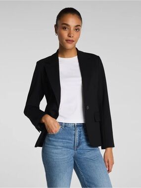 NWT Spanx Black Ponte tailored blazer